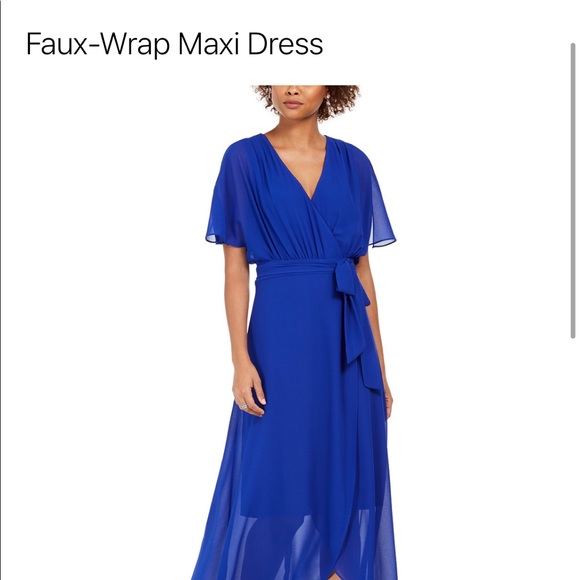 Jessica Howard Dresses & Skirts - Faux-Wrap Maxi Dress